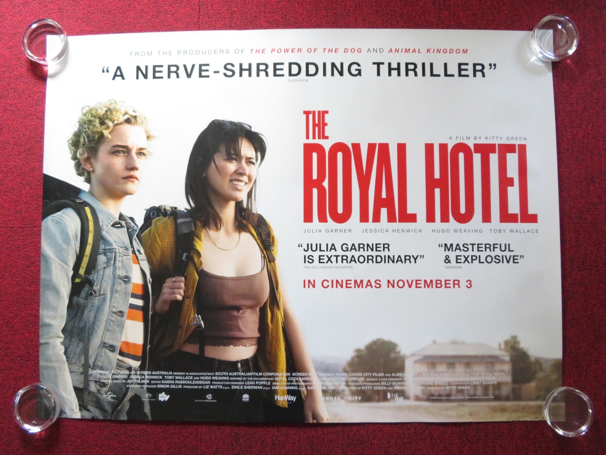 THE ROYAL HOTEL UK QUAD ROLLED POSTER JULIA GARNER JESSICA HENWICK 2023 Rendezvous Cinema Movie posters