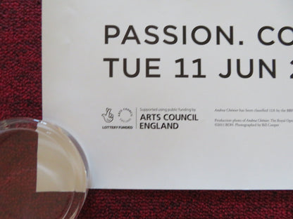 THE ROYAL OPERA HOUSE: ANDREA CHENIER 23/24 UK QUAD ROLLED POSTER KAUFMANN 2024 Rendezvous Cinema Movie posters