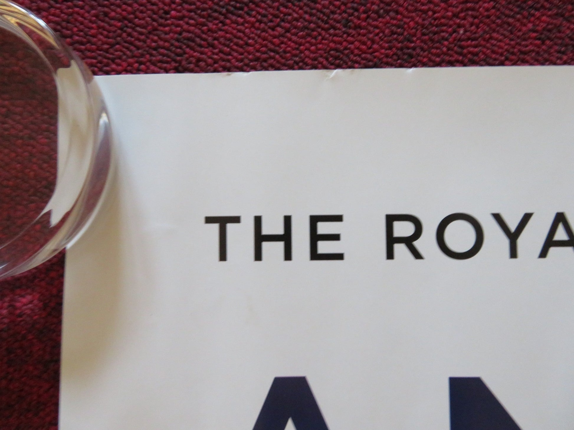 THE ROYAL OPERA HOUSE: ANDREA CHENIER 23/24 UK QUAD ROLLED POSTER KAUFMANN 2024 Rendezvous Cinema Movie posters