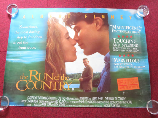 THE RUN OF THE COUNTRY UK QUAD ROLLED POSTER ALBERT FINNEY MATT KEESLAR 1995 Rendezvous Cinema Movie posters
