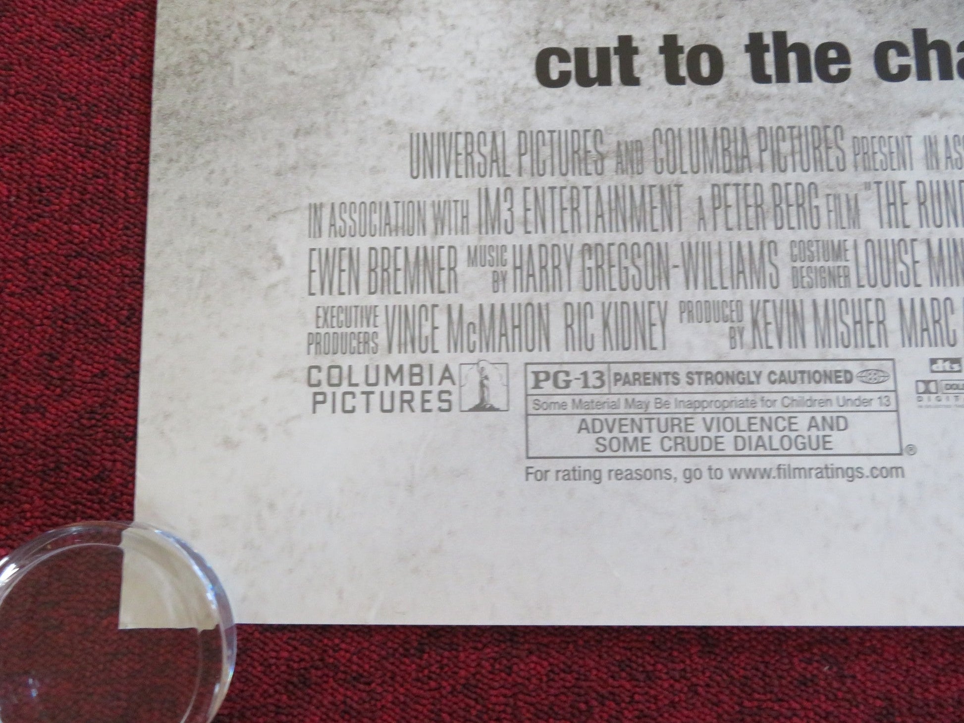 THE RUNDOWN US ONE SHEET ROLLED POSTER DWAYNE JOHNSON CHRISTOPHER WALKEN 2003 Rendezvous Cinema Movie posters