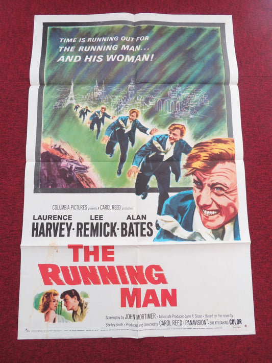 The Running Man Folded US One Sheet Poster Laurence Harvey Lee Remick 1963 Movie posters