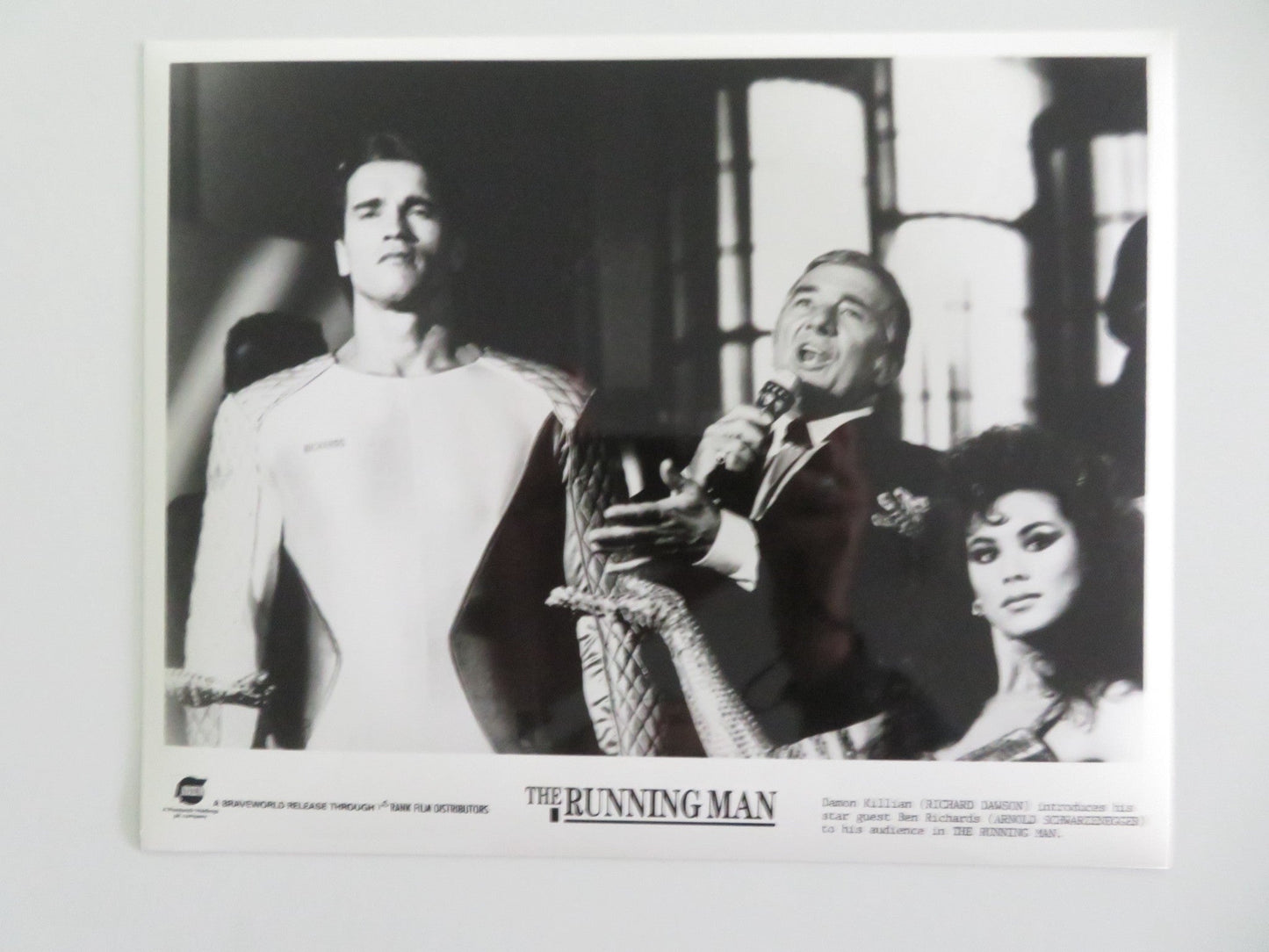THE RUNNING MAN MOVIE STILL PHOTO LOT OF 10 ARNOLD SCHWARZENEGGER Y. KOTTO 1987 Movie posters