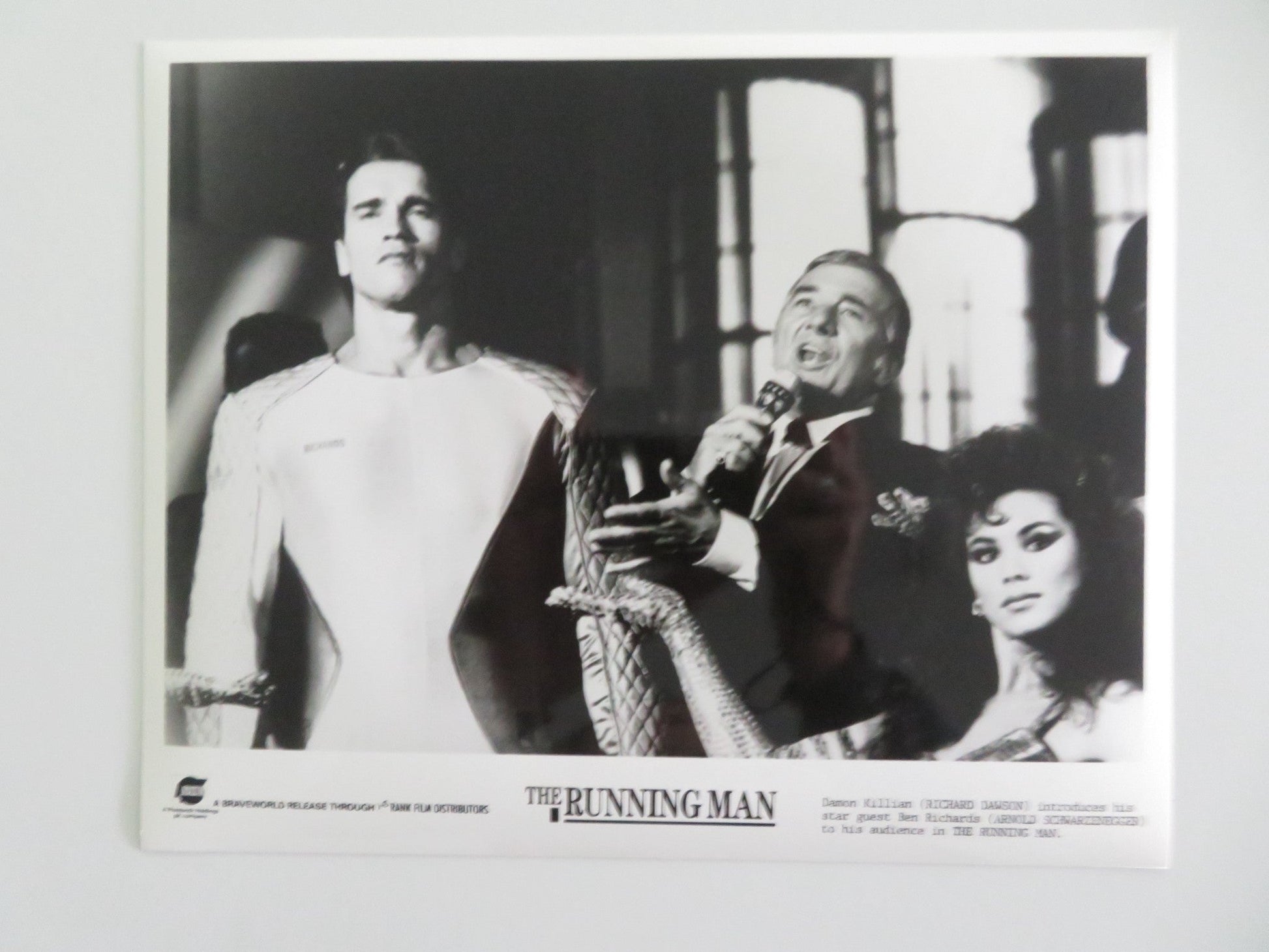 THE RUNNING MAN MOVIE STILL PHOTO LOT OF 10 ARNOLD SCHWARZENEGGER Y. KOTTO 1987 Movie posters