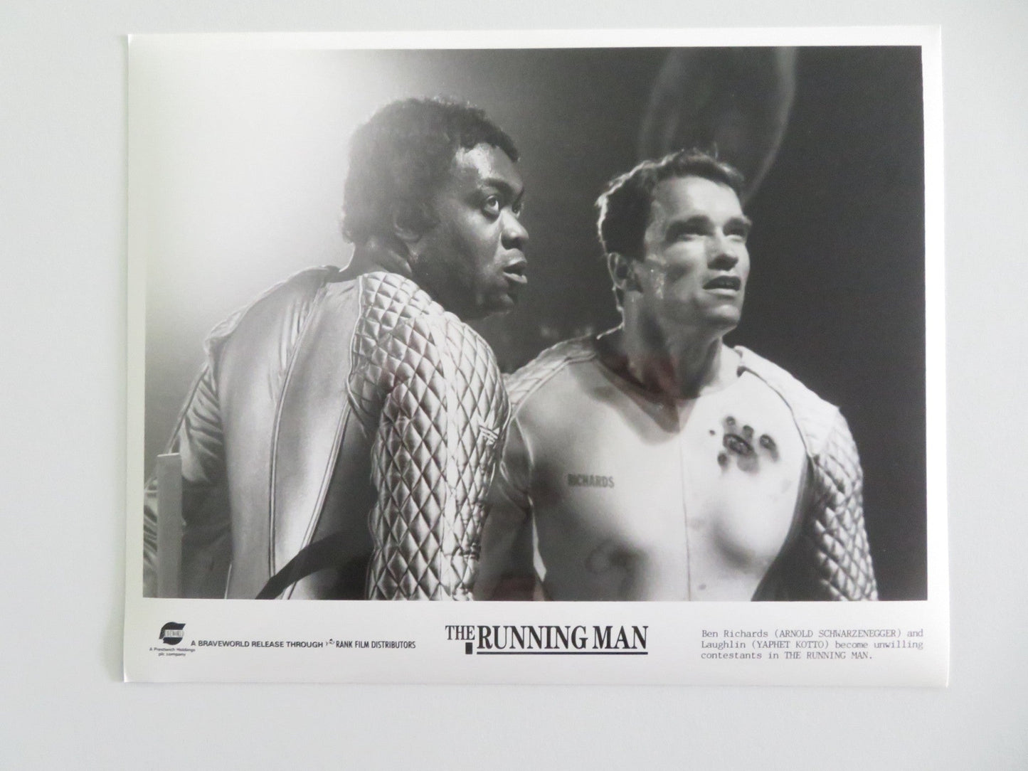 THE RUNNING MAN MOVIE STILL PHOTO LOT OF 10 ARNOLD SCHWARZENEGGER Y. KOTTO 1987 Movie posters
