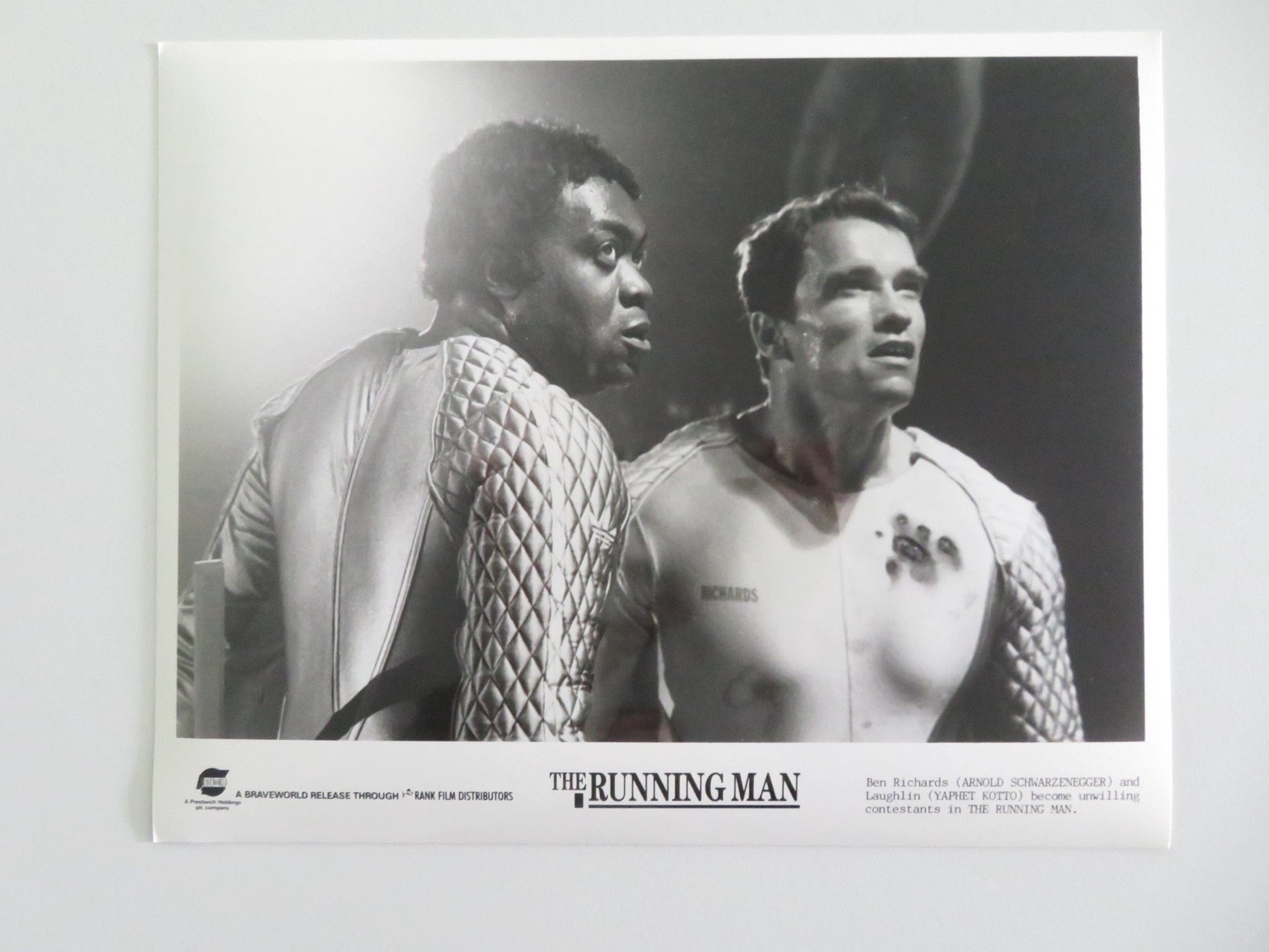 THE RUNNING MAN MOVIE STILL PHOTO LOT OF 10 ARNOLD SCHWARZENEGGER Y. KOTTO 1987 Movie posters