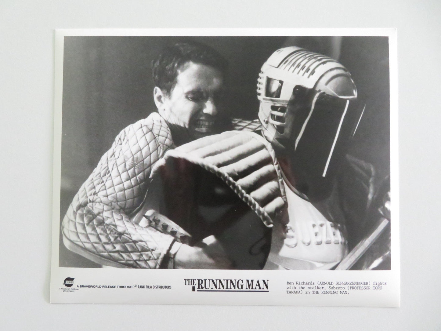 THE RUNNING MAN MOVIE STILL PHOTO LOT OF 10 ARNOLD SCHWARZENEGGER Y. KOTTO 1987 Movie posters