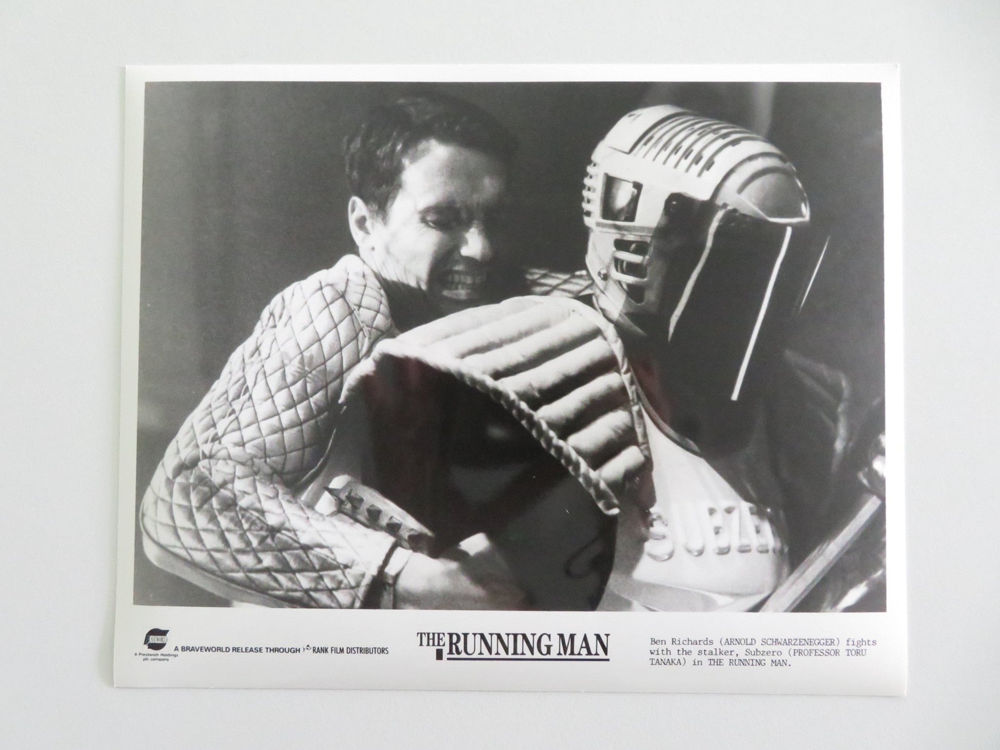 THE RUNNING MAN MOVIE STILL PHOTO LOT OF 10 ARNOLD SCHWARZENEGGER Y. KOTTO 1987 Movie posters