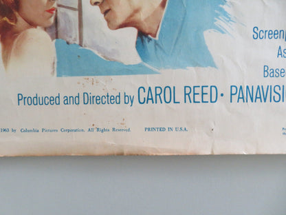 THE RUNNING MAN US INSERT POSTER LAURENCE HARVEY LEE REMICK ALAN BATES 1963 Movie posters