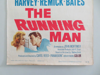 THE RUNNING MAN US INSERT POSTER LAURENCE HARVEY LEE REMICK ALAN BATES 1963 Movie posters