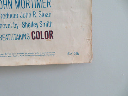 THE RUNNING MAN US INSERT POSTER LAURENCE HARVEY LEE REMICK ALAN BATES 1963 Movie posters