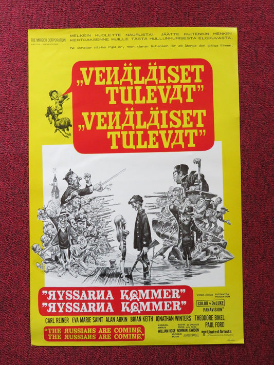 THE RUSSIANS ARE COMING THE RUSSIANS ARE COMING FINNISH POSTER CARL REINER R1970 Rendezvous Cinema Movie posters