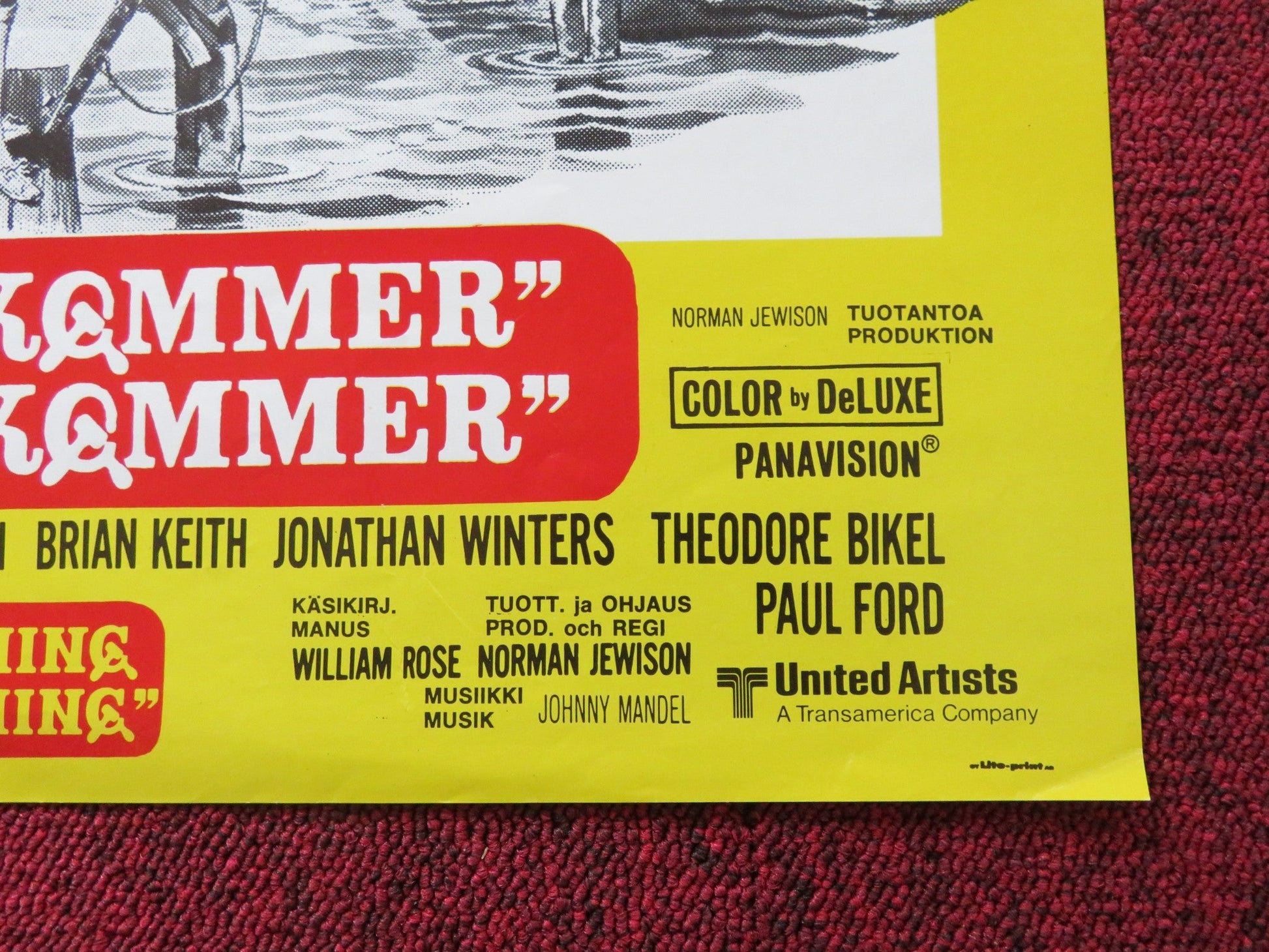 THE RUSSIANS ARE COMING THE RUSSIANS ARE COMING FINNISH POSTER CARL REINER R1970 Rendezvous Cinema Movie posters