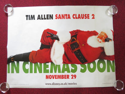 THE SANTA CLAUSE 2 UK QUAD ROLLED POSTER DISNEY TIM ALLEN 2002 Rendezvous Cinema Movie posters