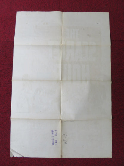 THE SCARLET HOUR FOLDED US ONE SHEET POSTER CAROL OHMART TOM TRYON 1956 Rendezvous Cinema Movie posters