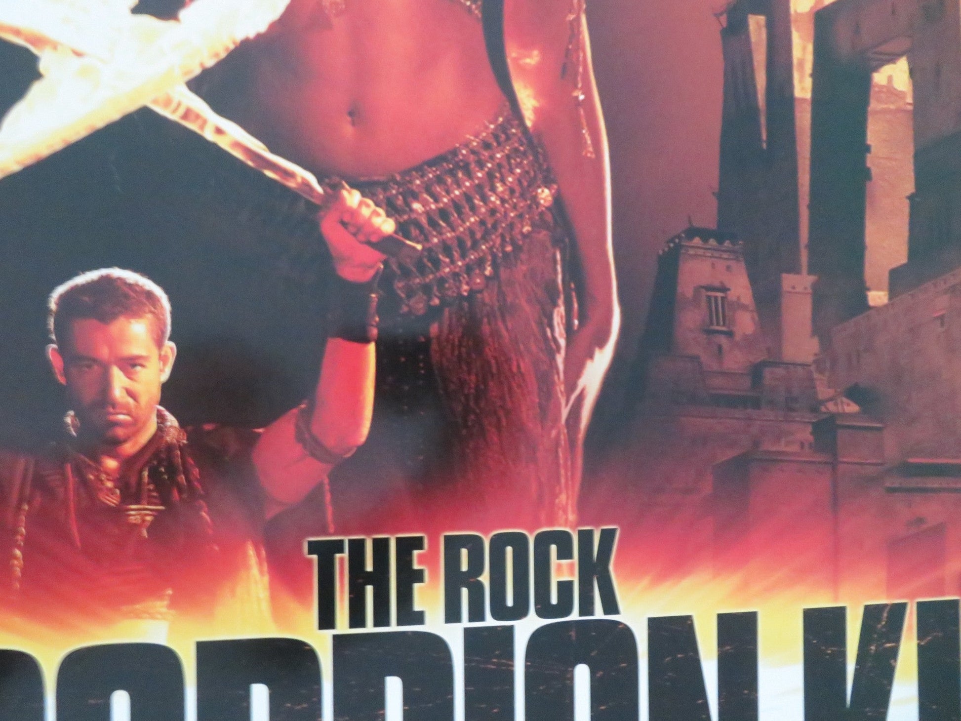 THE SCORPION KING - A US ONE SHEET ROLLED POSTER DWAYNE JOHNSON B. HILL 2002 Movie posters