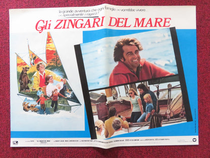 THE SEA GYPSIES - A ITALIAN FOTOBUSTA POSTER ROBERT LOGAN MIKKI JAMISON 1978 Rendezvous Cinema Movie posters
