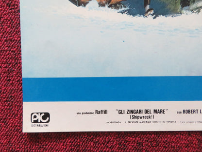 THE SEA GYPSIES - A ITALIAN FOTOBUSTA POSTER ROBERT LOGAN MIKKI JAMISON 1978 Rendezvous Cinema Movie posters