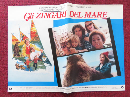 THE SEA GYPSIES - E ITALIAN FOTOBUSTA POSTER ROBERT LOGAN MIKKI JAMISON 1978 Rendezvous Cinema Movie posters