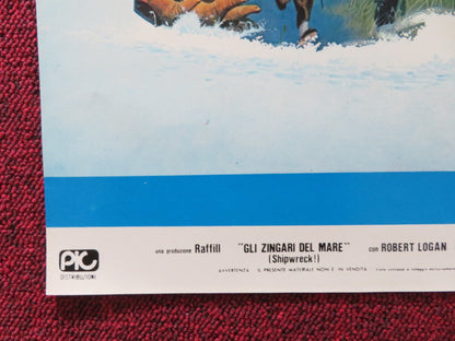 THE SEA GYPSIES - E ITALIAN FOTOBUSTA POSTER ROBERT LOGAN MIKKI JAMISON 1978 Rendezvous Cinema Movie posters