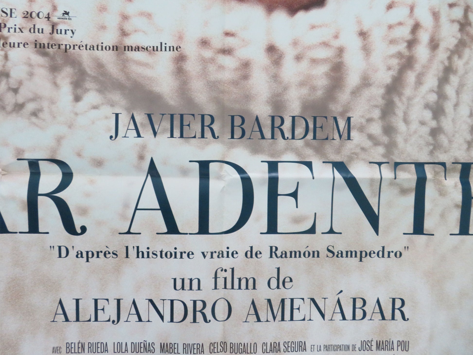 The Sea Inside French Grande Poster Javier Bardem Belen Rueda 2004 Movie posters