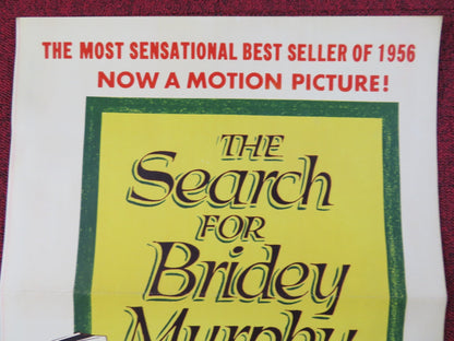 THE SEARCH FOR BRIDEY MURPHY US INSERT POSTER TERESA WRIGHT 1956 Rendezvous Cinema Movie posters