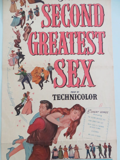The Second Greatest Sex US Insert Poster Jeanne Crain George Nader 1955 Movie posters