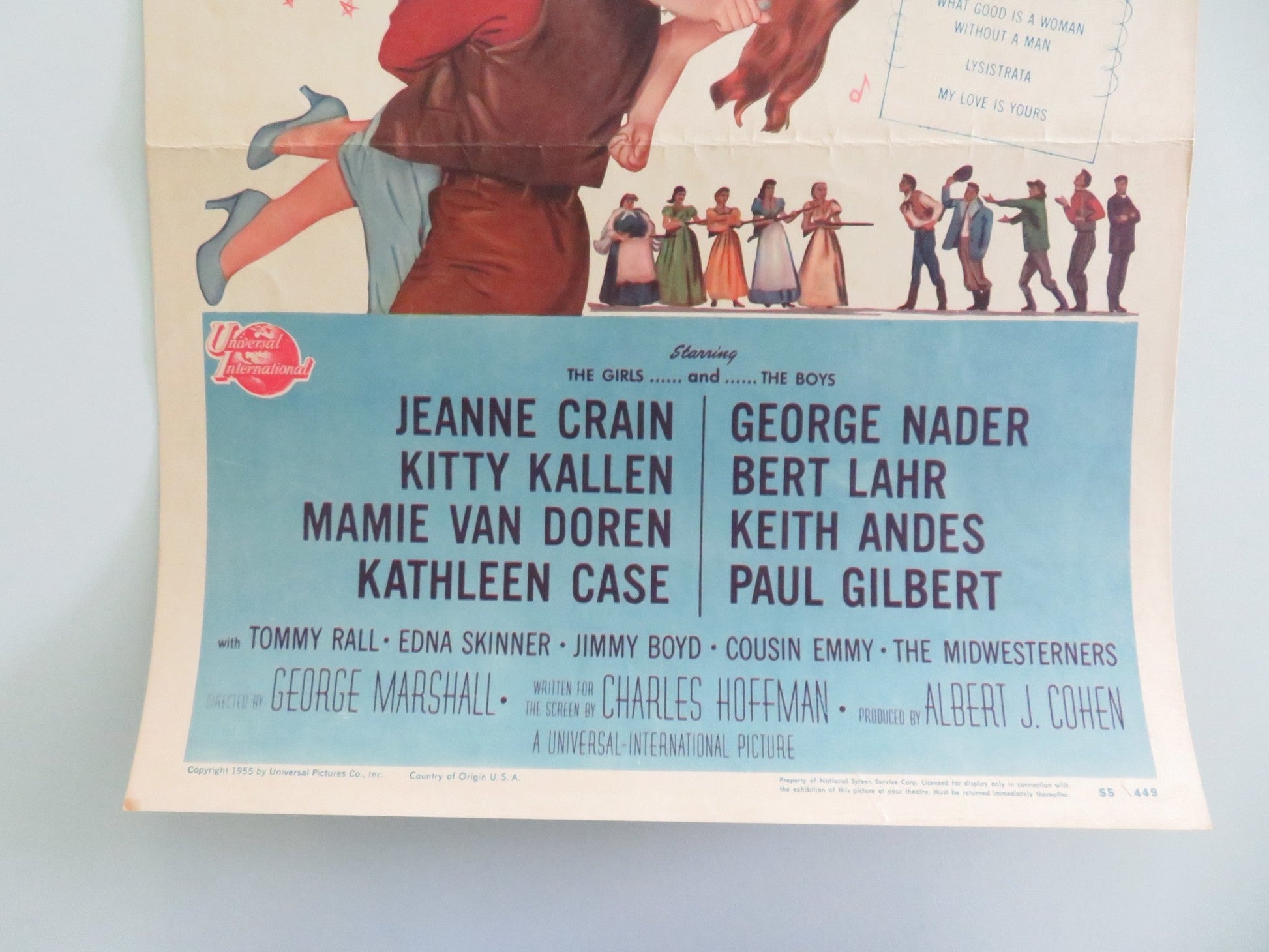The Second Greatest Sex US Insert Poster Jeanne Crain George Nader 1955 Movie posters