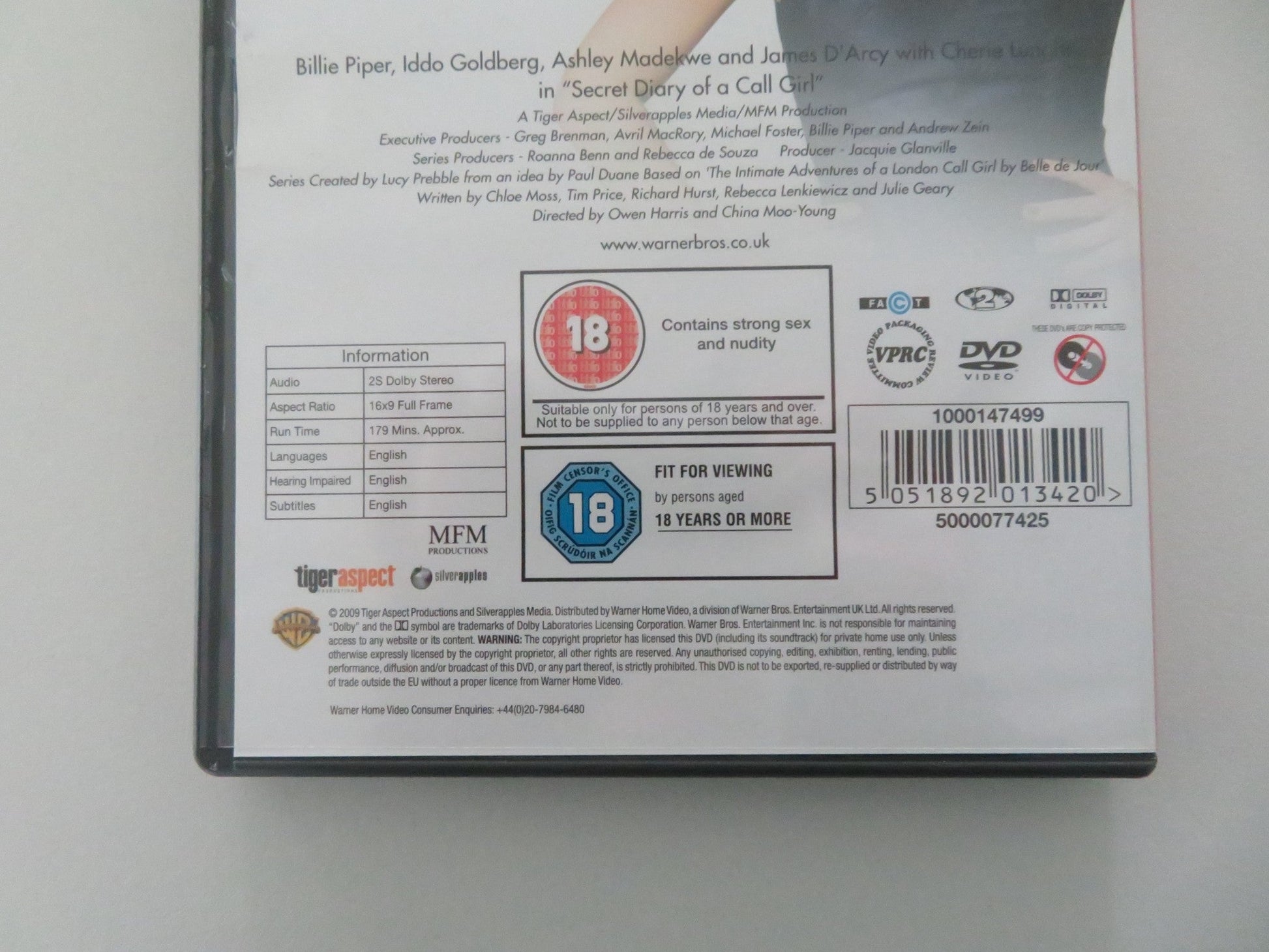The Secret Diary of a Call Girl - Season 3 (DVD) Billie Piper 2010 Region 2 Movie posters