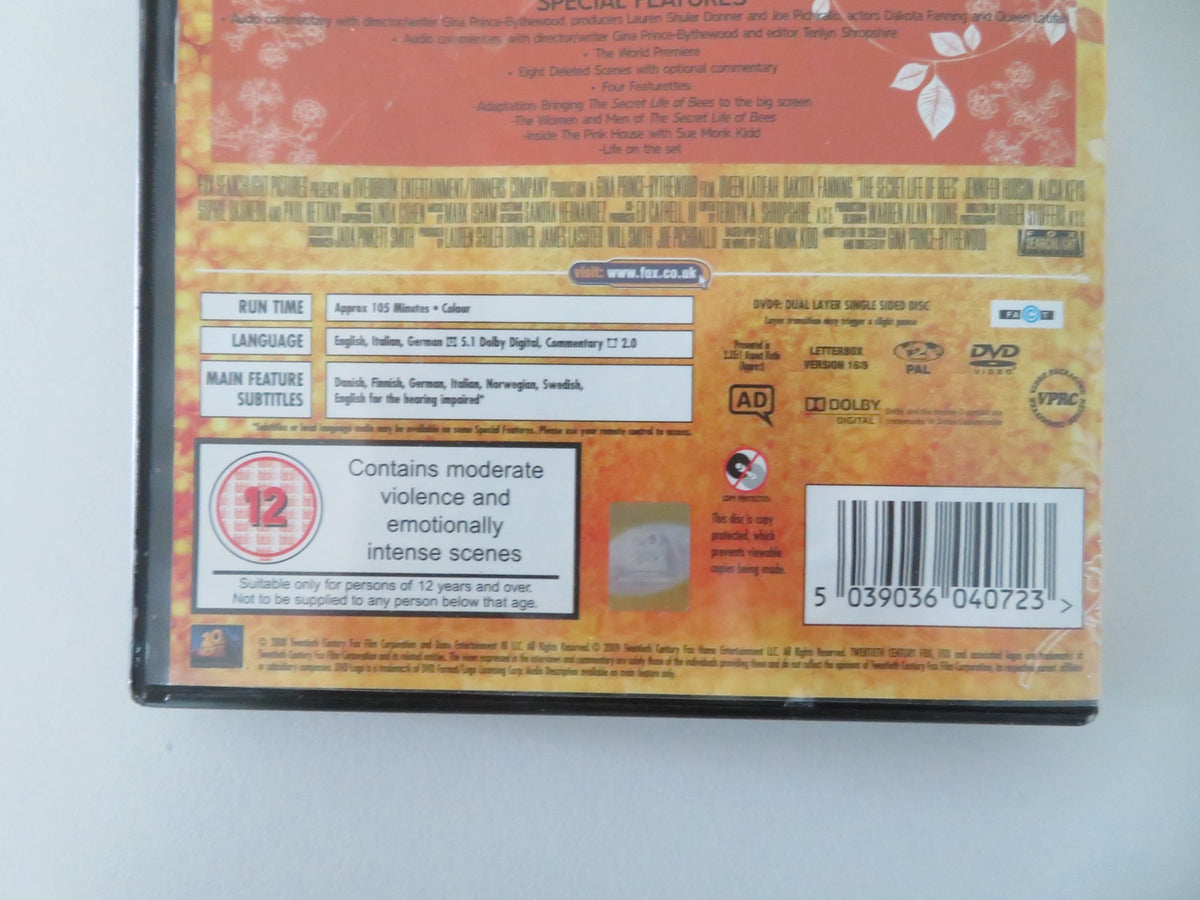 The Secret Life of Bees (DVD) Dakota Fanning Jennifer Hudson 2008 Region 2 Movie posters