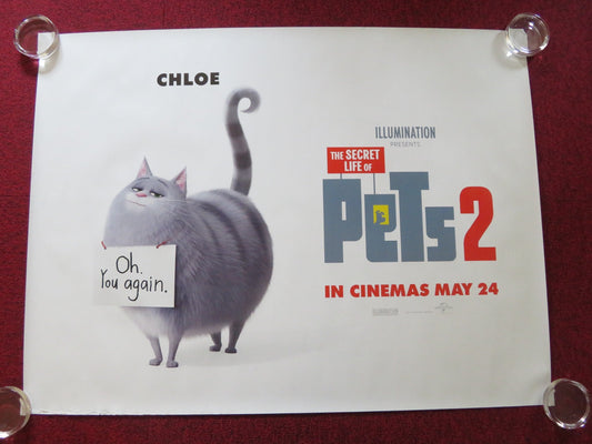 THE SECRET LIFE OF PETS 2 - B UK QUAD ROLLED POSTER KEVIN HART H. FORD 2019 Rendezvous Cinema Movie posters