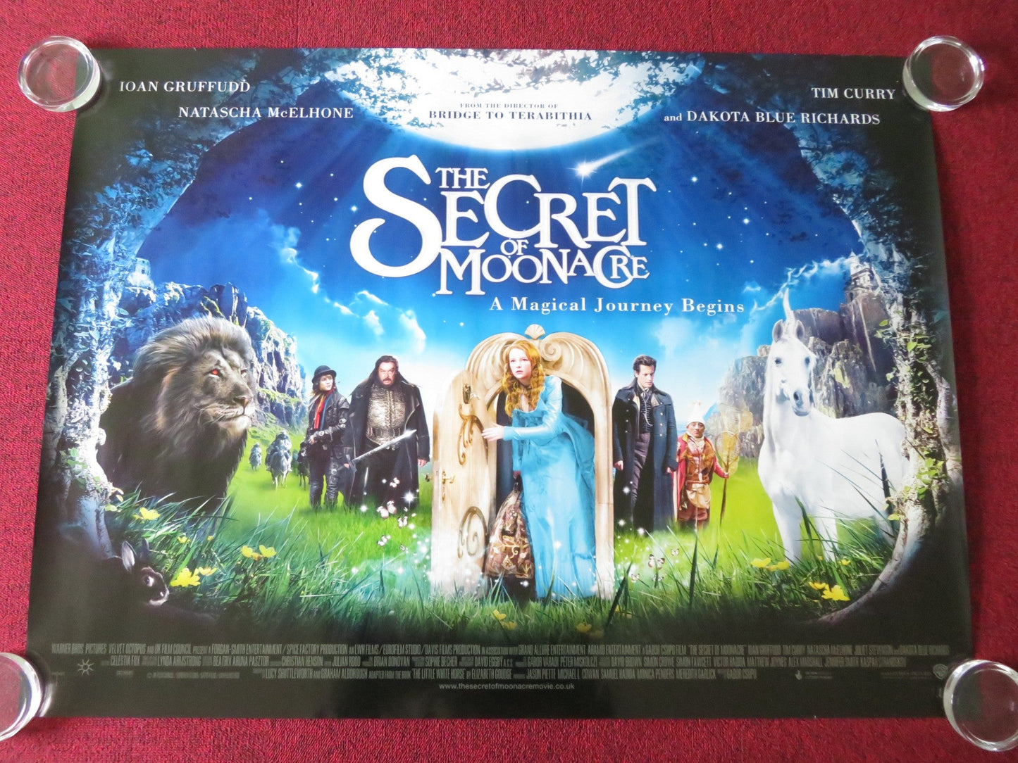 THE SECRET OF MOONACRE UK QUAD ROLLED POSTER TIM CURRY DAKOTA BLUE RICHARDS 2008 Movie posters