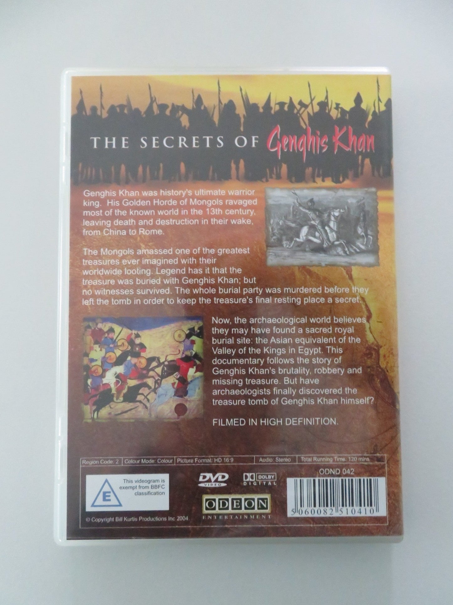 The Secrets of Genghis Khan (DVD) Bill Kurtis 2004 Region 2 Movie posters