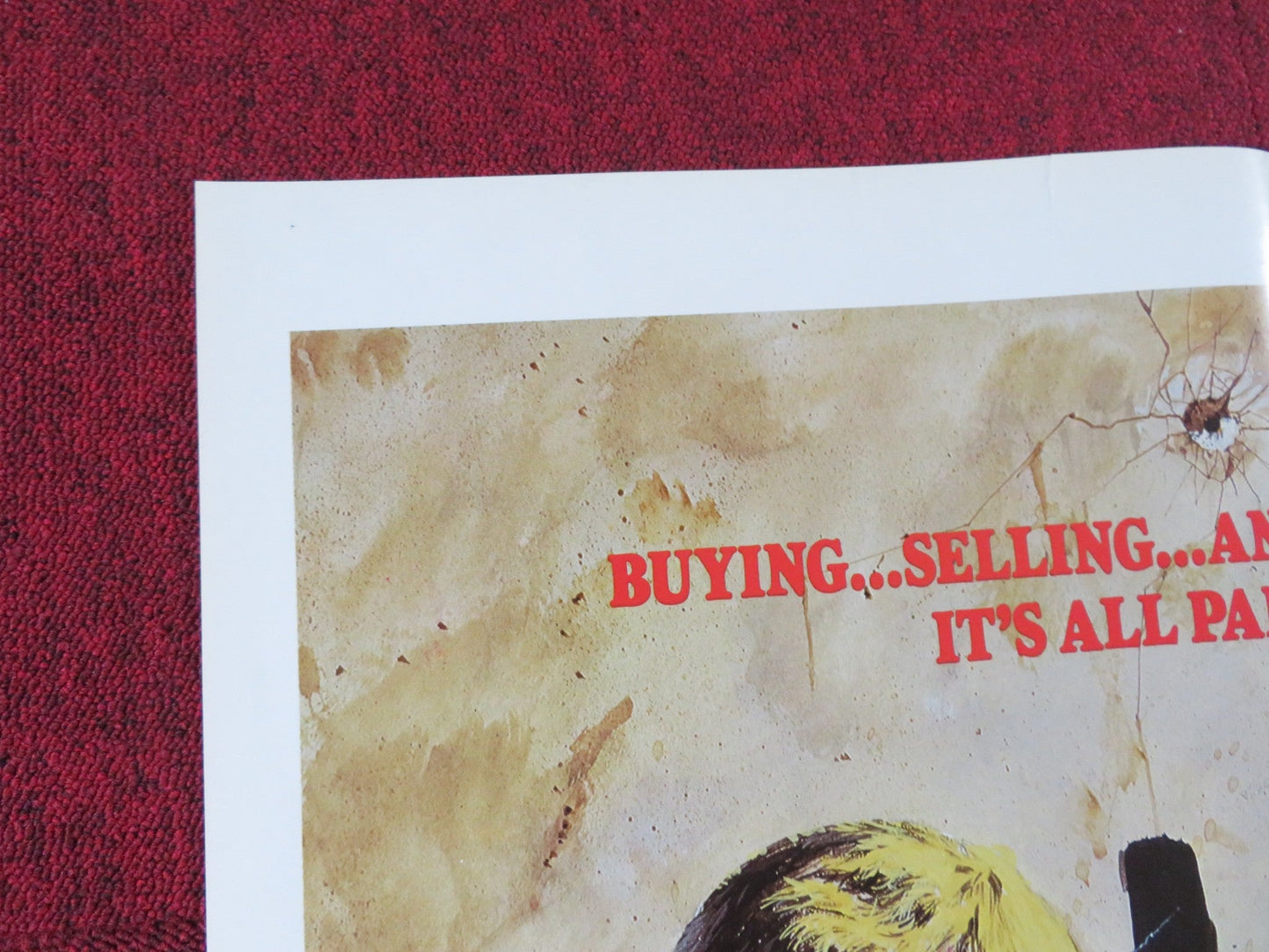 THE SELL - OUT FOLDED US ONE SHEET POSTER OLIVER REED RICHARD WIDMARK 1976 Rendezvous Cinema Movie posters