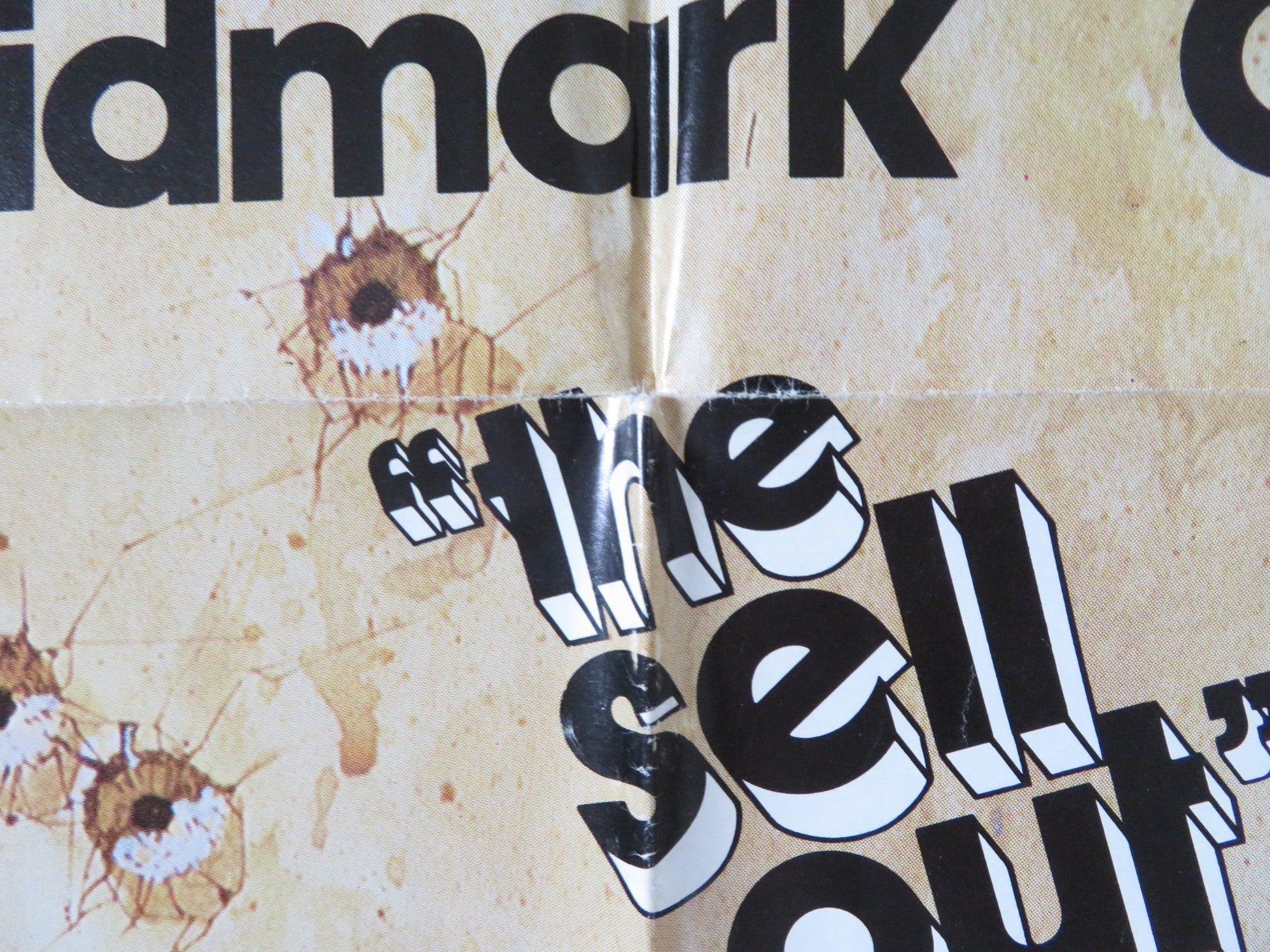 THE SELL - OUT FOLDED US ONE SHEET POSTER OLIVER REED RICHARD WIDMARK 1976 Rendezvous Cinema Movie posters