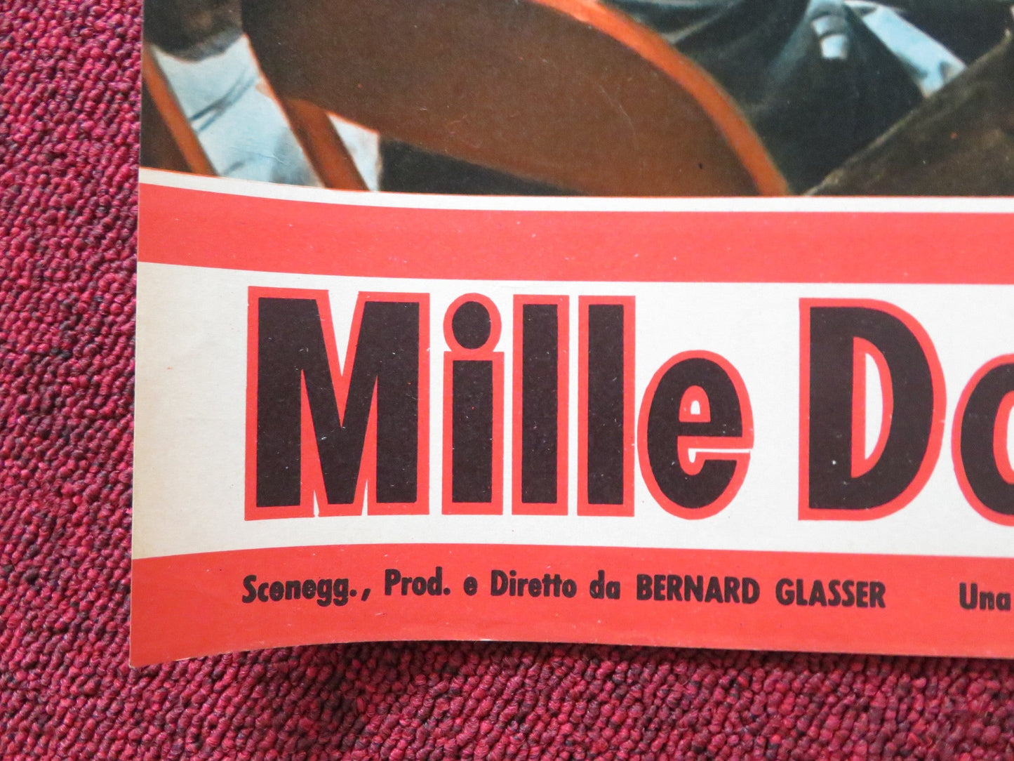 THE SERGEANT WAS A LADY - A ITALIAN FOTOBUSTA POSTER MARTIN WEST STEVENSON 1961 Rendezvous Cinema Movie posters