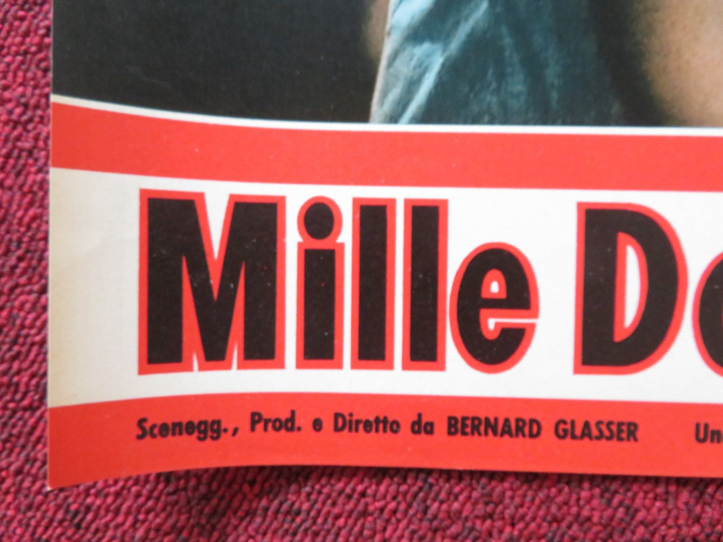 THE SERGEANT WAS A LADY - C ITALIAN FOTOBUSTA POSTER MARTIN WEST STEVENSON 1961 Rendezvous Cinema Movie posters