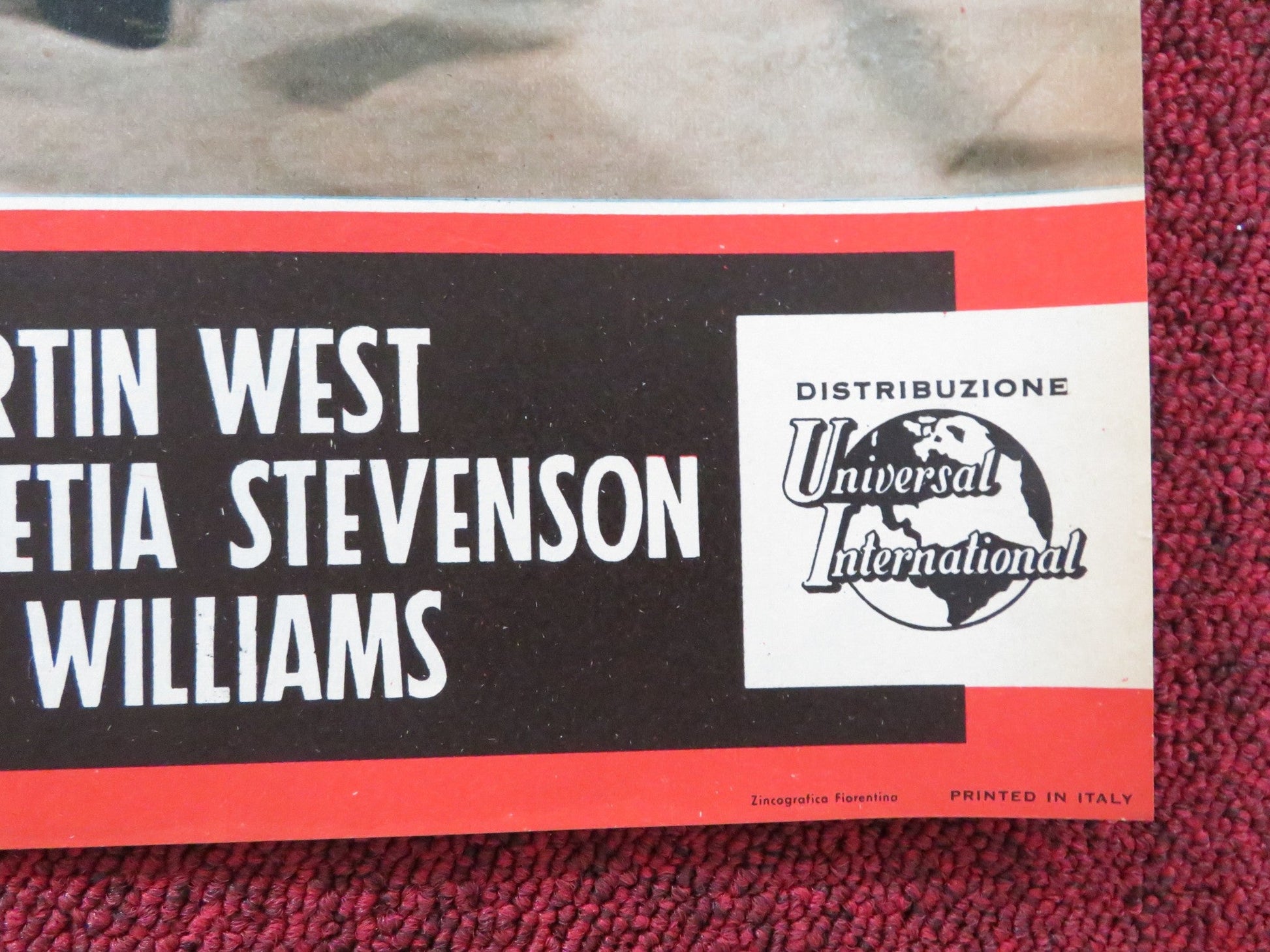 THE SERGEANT WAS A LADY - C ITALIAN FOTOBUSTA POSTER MARTIN WEST STEVENSON 1961 Rendezvous Cinema Movie posters