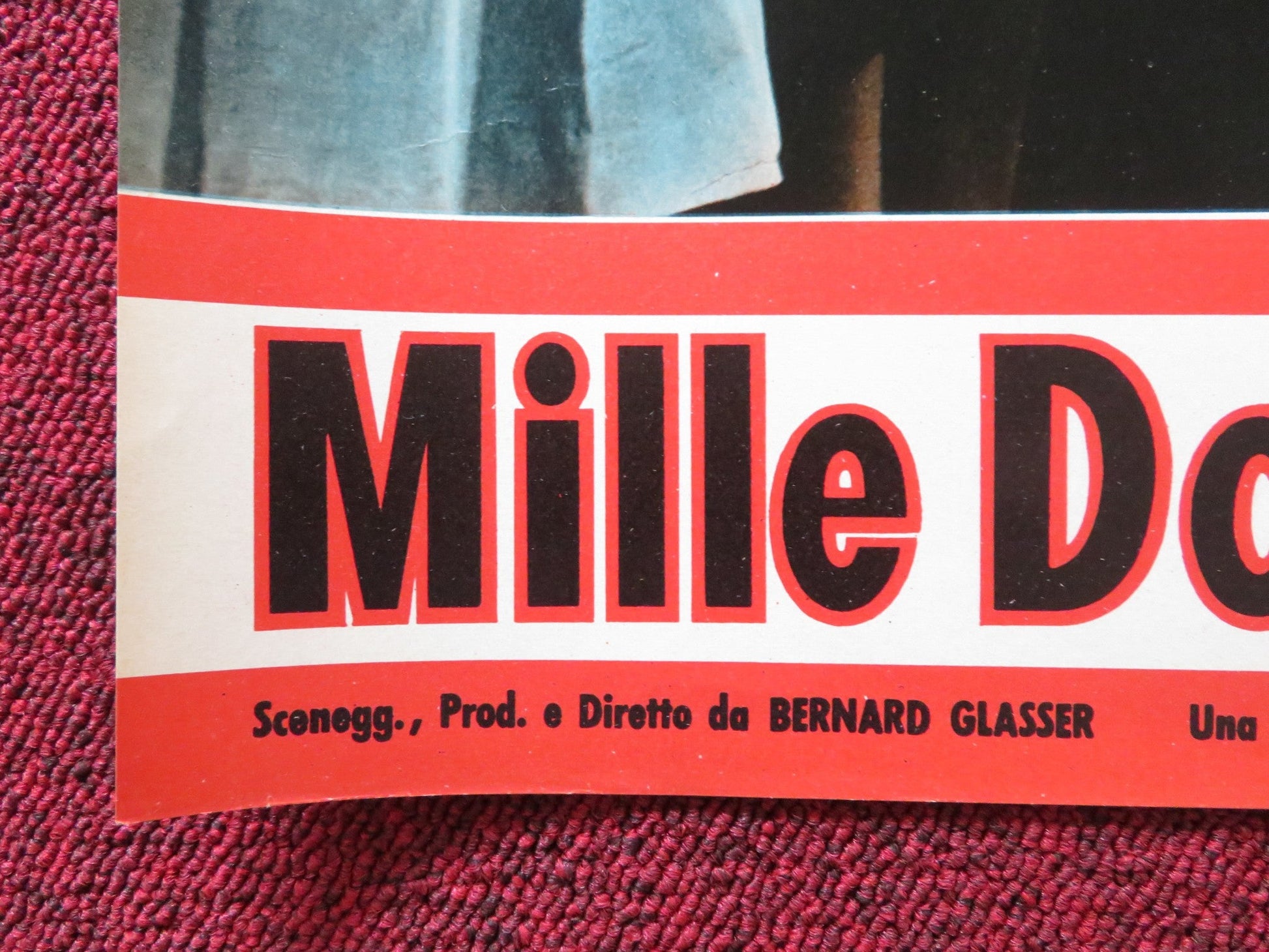 THE SERGEANT WAS A LADY - D ITALIAN FOTOBUSTA POSTER MARTIN WEST STEVENSON 1961 Rendezvous Cinema Movie posters