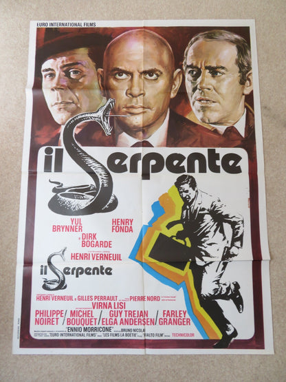 THE SERPENT ITALIAN 2 FOGLIO POSTER YUL BRYNNER HENRY FONDA 1973 Rendezvous Cinema Movie posters