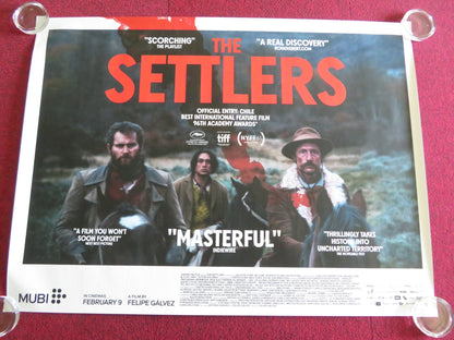 THE SETTLERS UK QUAD ROLLED POSTER MARK STANLEY CAMILO ARANCIBIA 2023 Rendezvous Cinema Movie posters