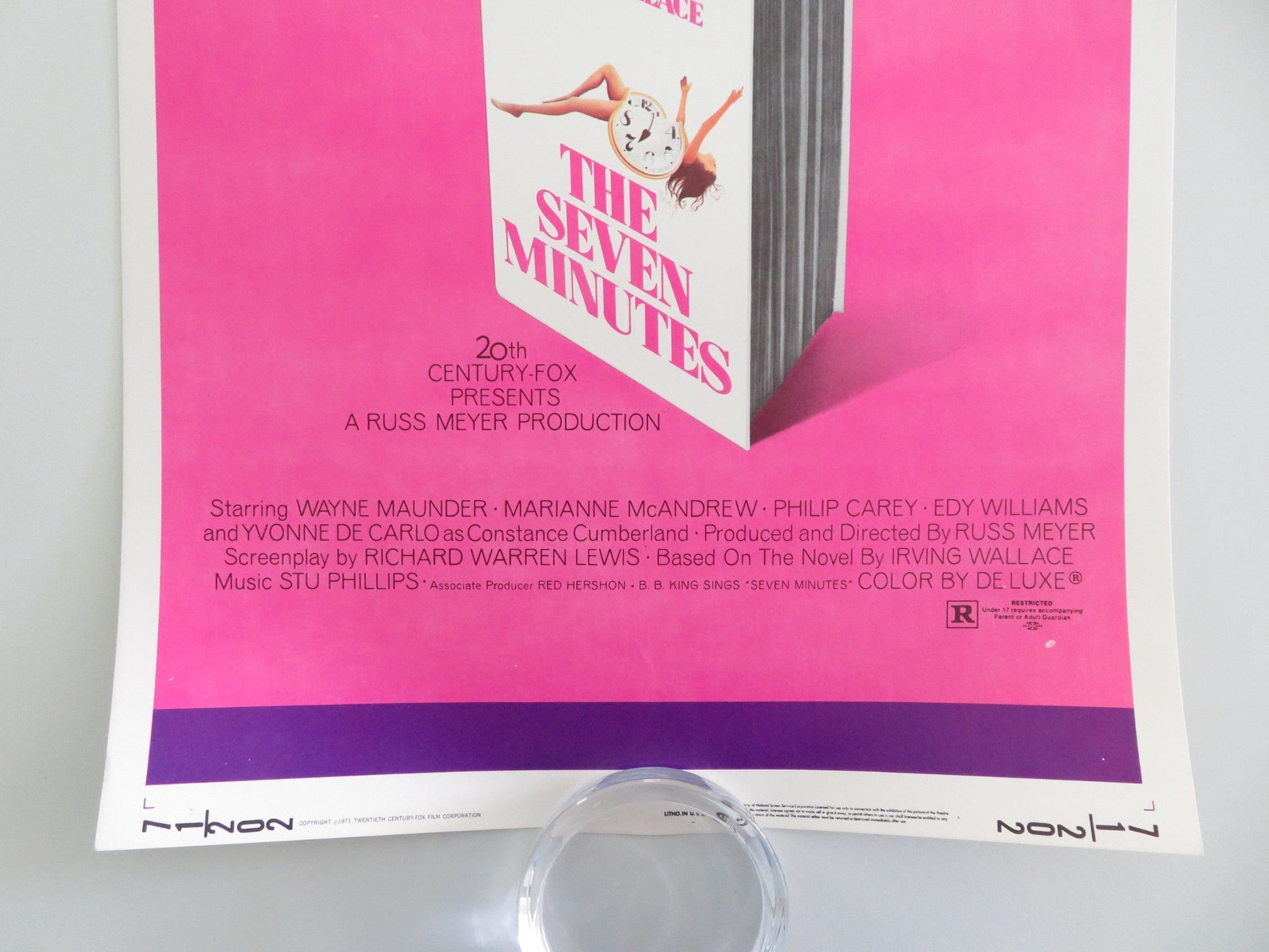 The Seven Minutes US Insert Poster Wayne Maunder Marianne McAndrew 1971 Movie posters