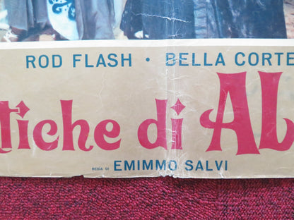 THE SEVEN TASKS OF ALI BABA - A ITALIAN FOTOBUSTA POSTER ROD FLASH CORTEZ 1962 Rendezvous Cinema Movie posters