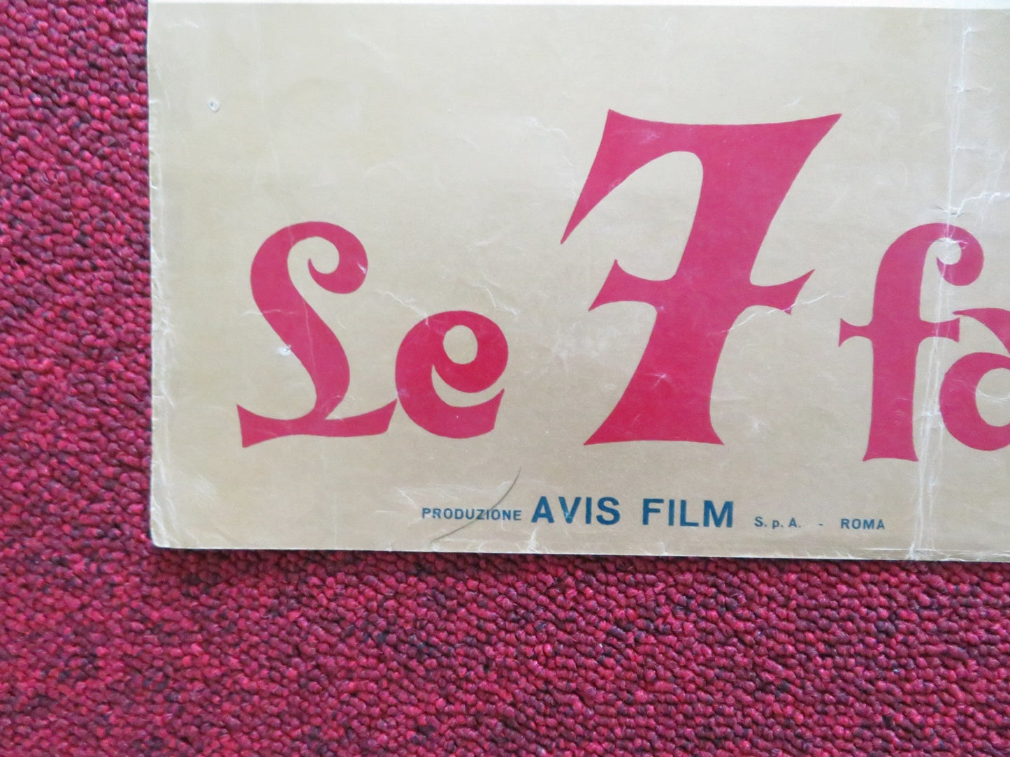 THE SEVEN TASKS OF ALI BABA - A ITALIAN FOTOBUSTA POSTER ROD FLASH CORTEZ 1962 Rendezvous Cinema Movie posters