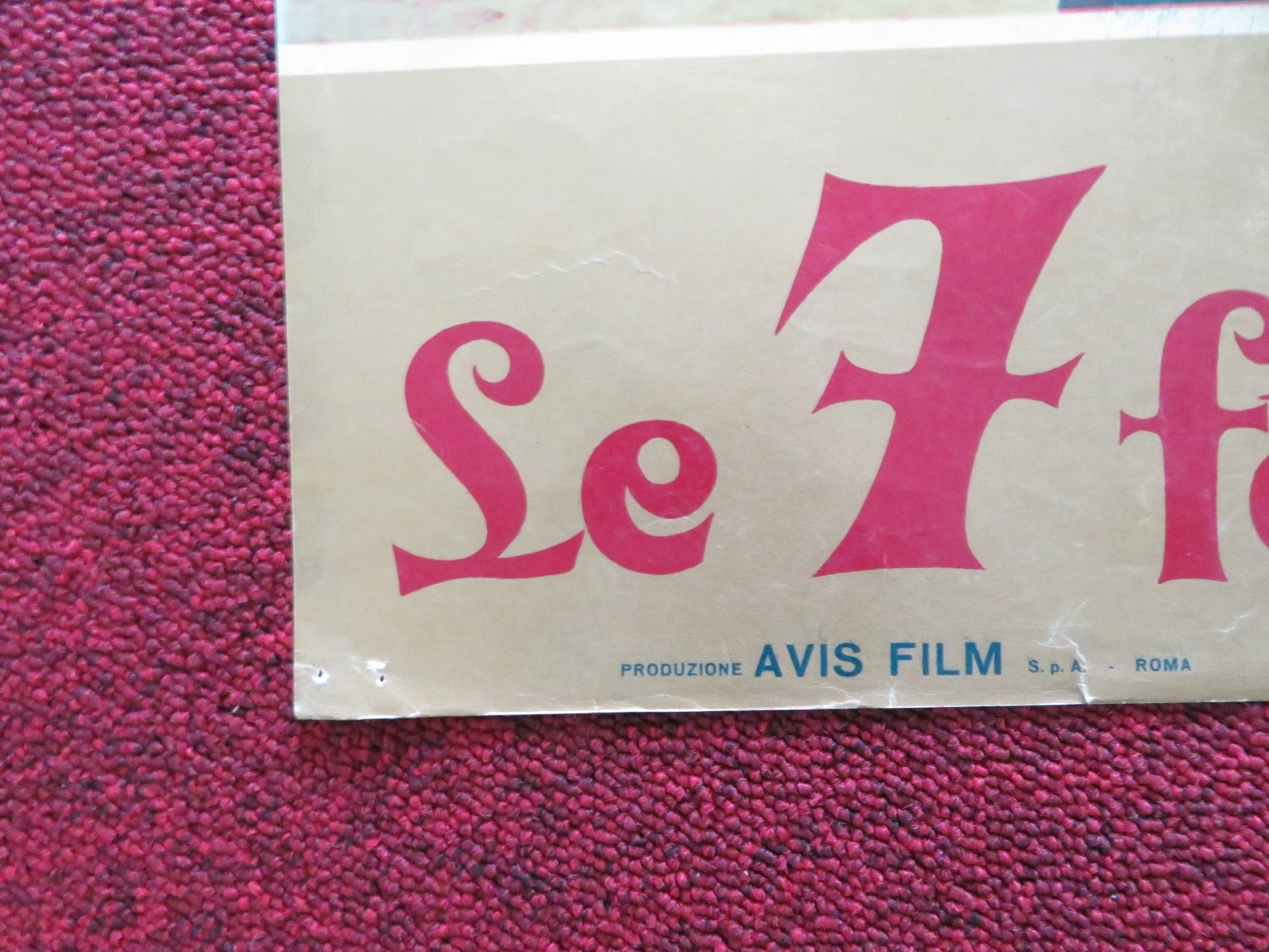 THE SEVEN TASKS OF ALI BABA - B ITALIAN FOTOBUSTA POSTER ROD FLASH CORTEZ 1962 Rendezvous Cinema Movie posters