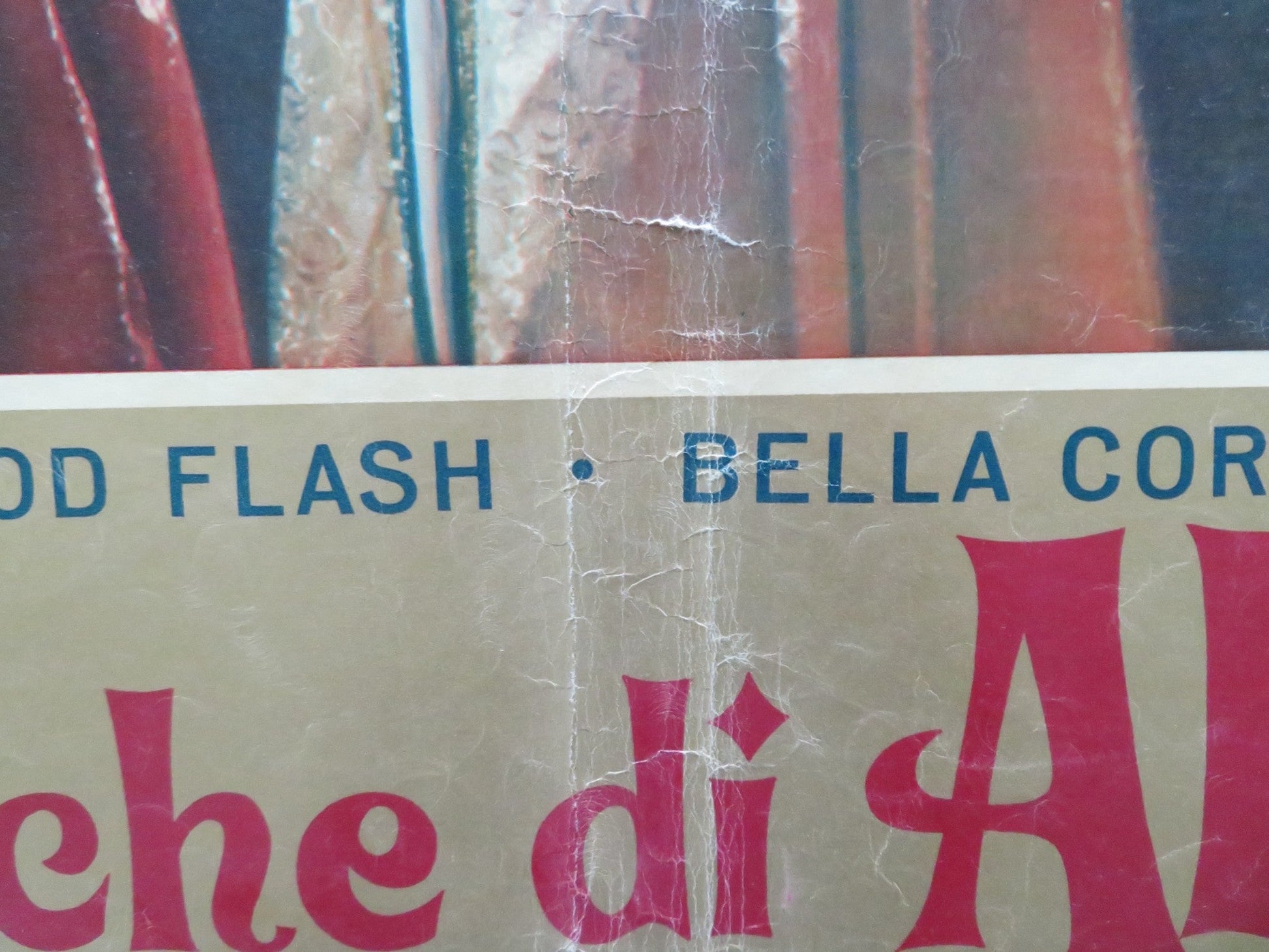 THE SEVEN TASKS OF ALI BABA - C ITALIAN FOTOBUSTA POSTER ROD FLASH CORTEZ 1962 Rendezvous Cinema Movie posters