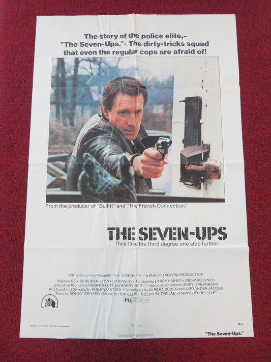 The Seven-Ups Folded US One Sheet Poster Roy Scheider Tony Lo Bianco 1974 Movie posters
