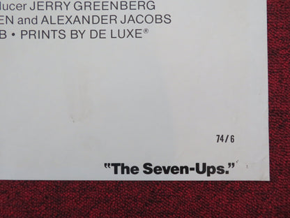 The Seven-Ups Folded US One Sheet Poster Roy Scheider Tony Lo Bianco 1974 Movie posters