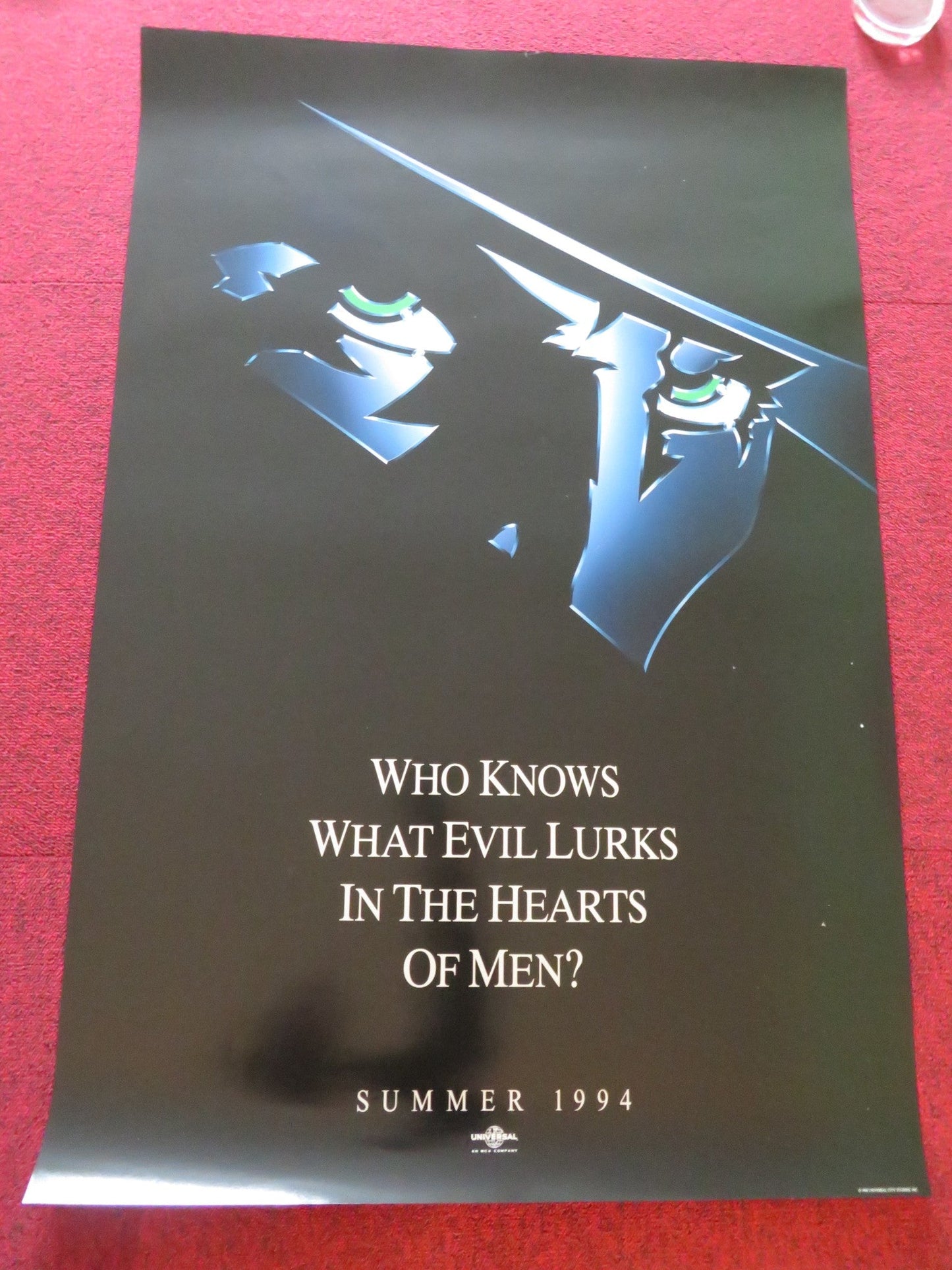 THE SHADOW US ONE SHEET ROLLED POSTER ALEC BALDWIN JOHN LONE 1994 Rendezvous Cinema Movie posters