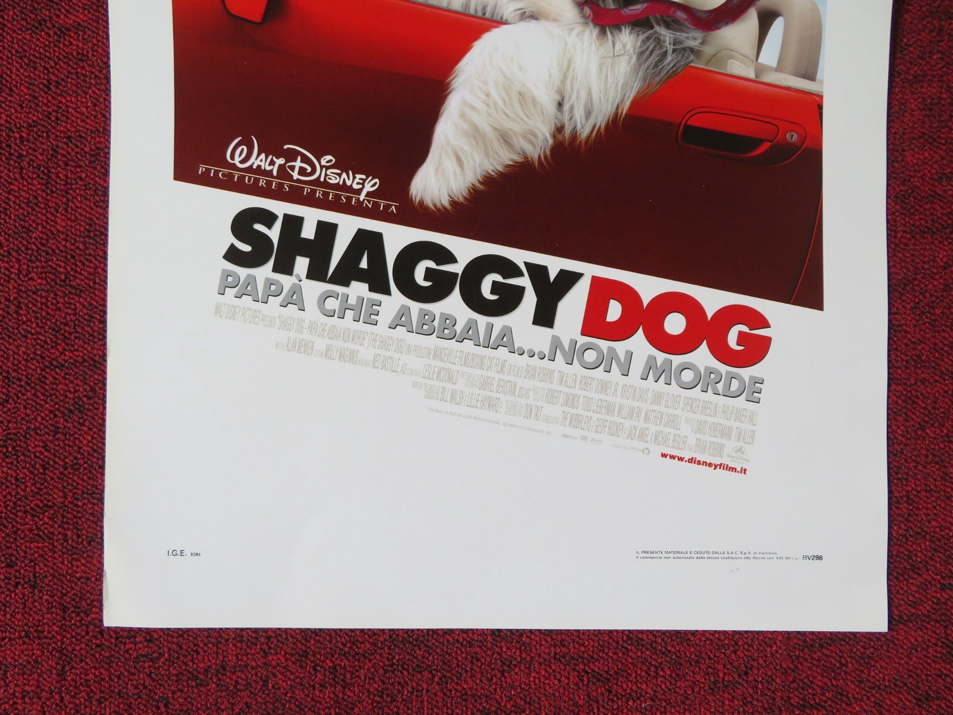 THE SHAGGY DOG ITALIAN LOCANDINA POSTER DISNEY TIM ALLEN KRISTIN DAVIS 2006 Rendezvous Cinema Movie posters